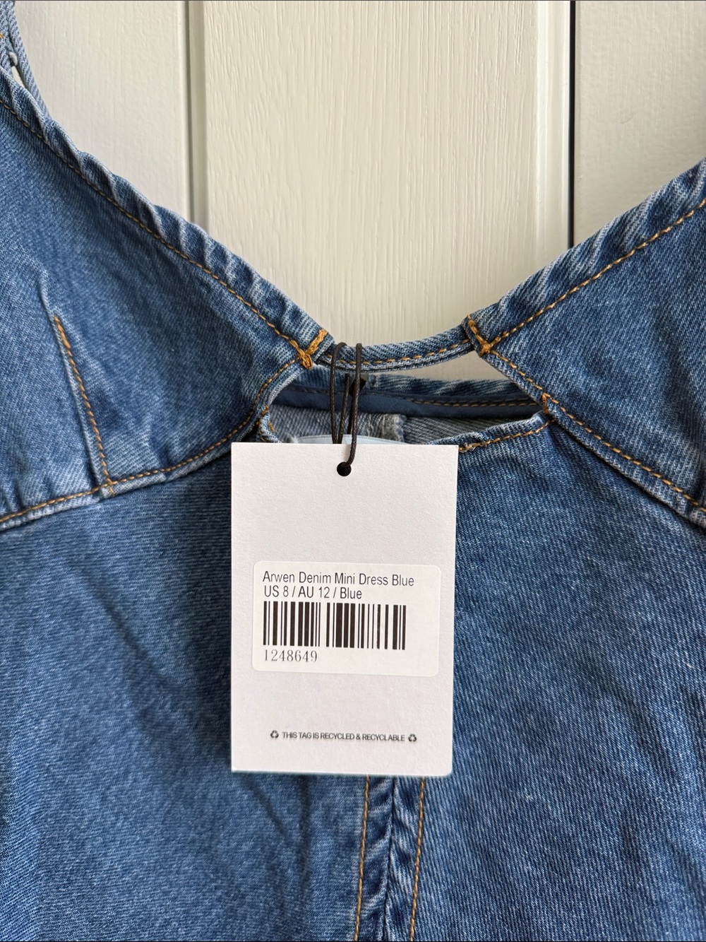 Denim mini dress - Picture 3 of 7